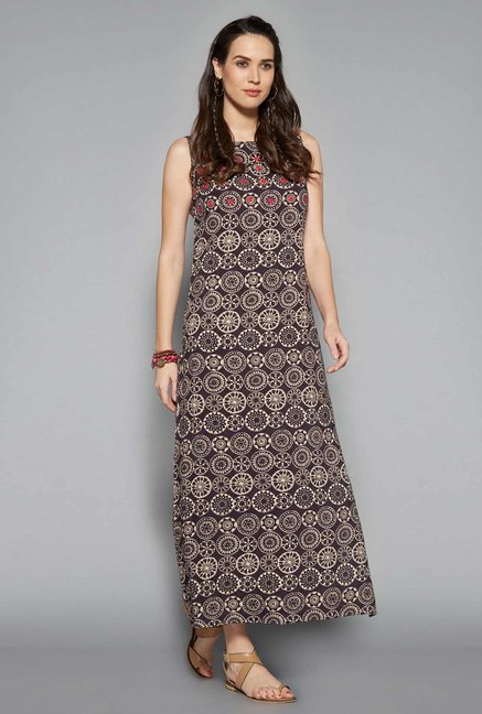 Bombay Paisley by Westside Grey Dress