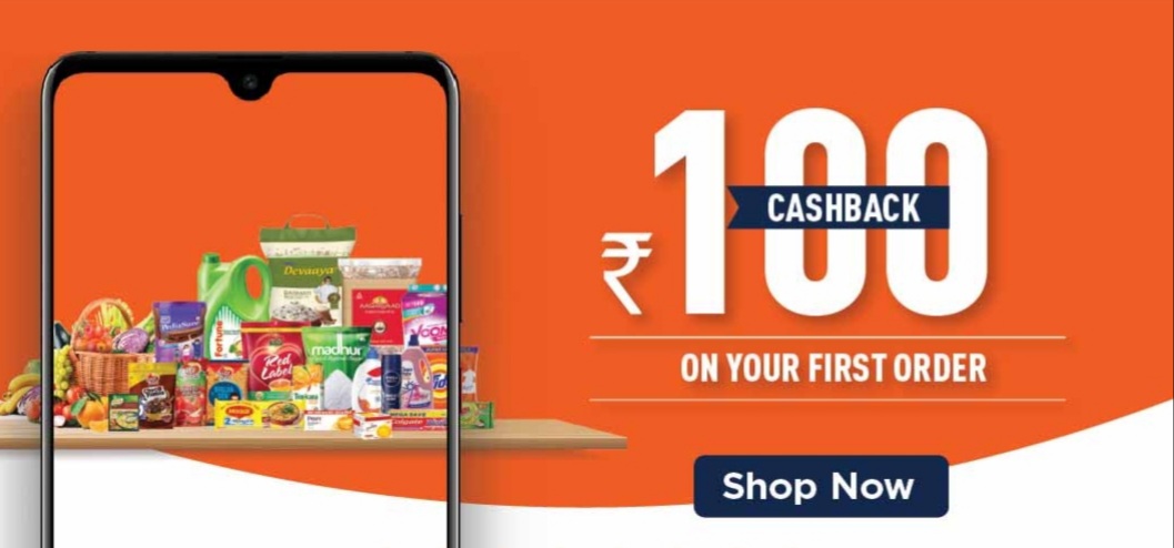 Get 100 Cashback on your first order