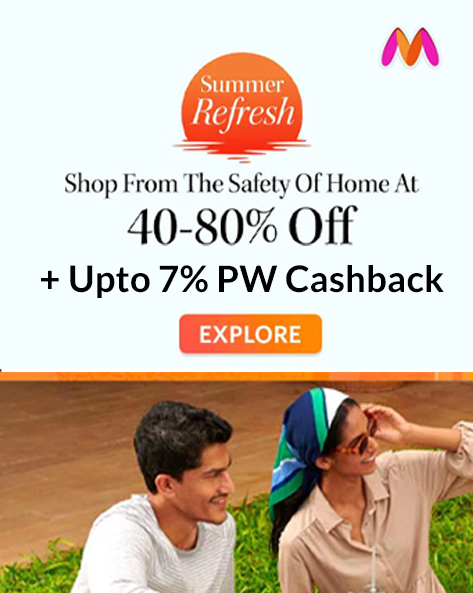 SUMMER REFRESH SALE | Flat 40% to 80% Off + Instant 10% Axis Bank Discount