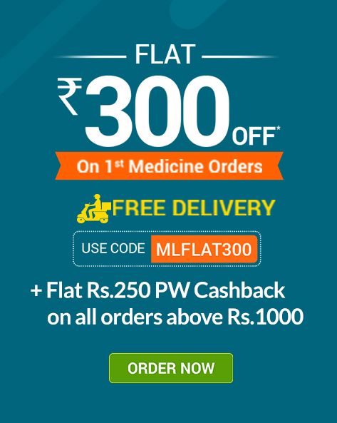 STAY HOME SALE | Flat Rs.300 Off on First Medicine Min. Orders of Rs.1199