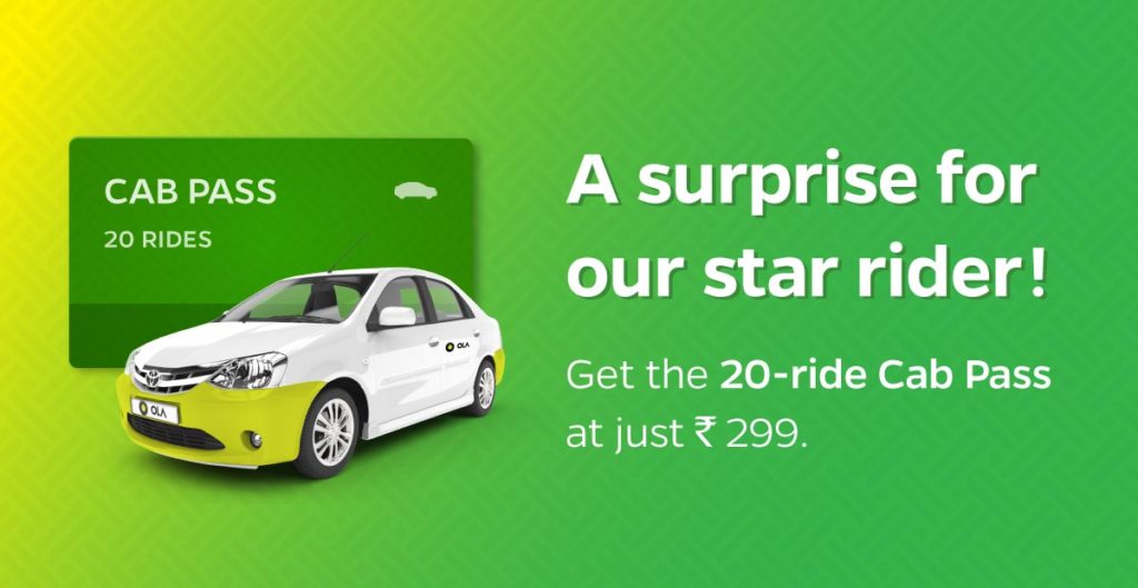 Ola Coupon Code: Rs.100 Discounts On 1st Ride(6 Coupons)