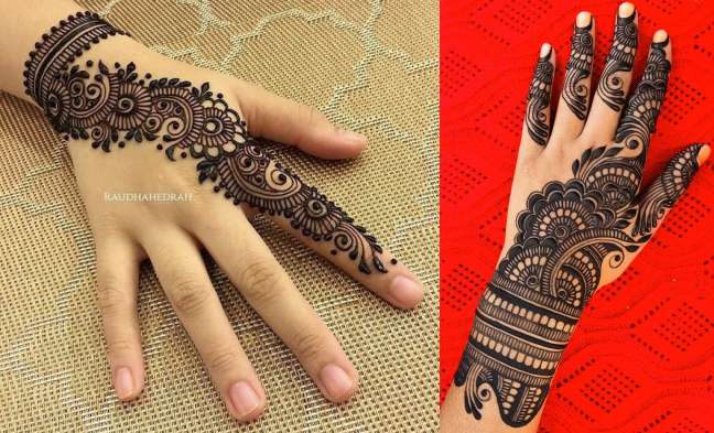 Arabic Back Hand Mehndi design
