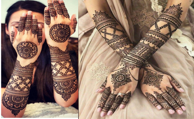 Bridal Back Hand Mehndi Designs