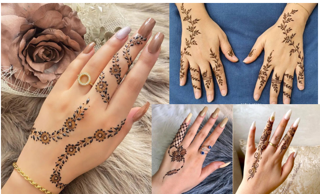 Minimalistic Back Hand Mehndi Design