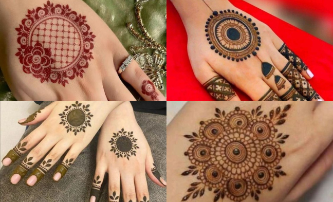 Simple Mandala Back Hand Henna Designs